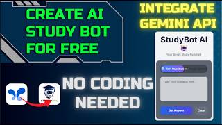 How to Create a Free AI Study Bot | AI + No Code Full Guide (2025)