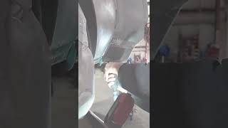Working on rear body of the 70 Wide-Body build. Rear diffuser and associated areas