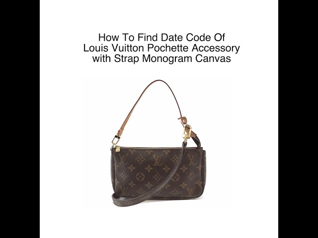 LOUIS VUITTON Vintage Pochette Accessoires | Monogram | Date Code: VI0050