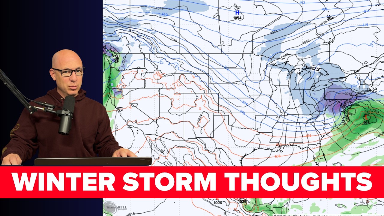 Winter Storm & Long Range Update - YouTube