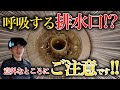空気の逃げ場がない!?呼吸する排水口!!【花のお掃除 #158】