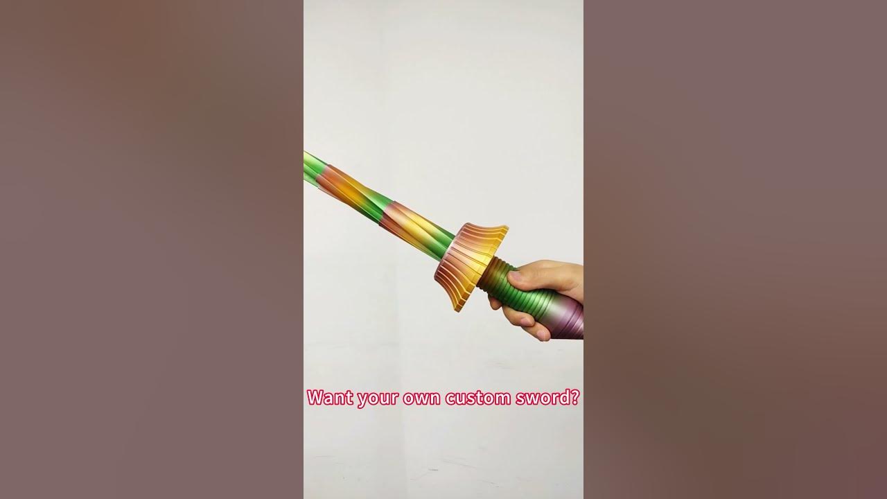 3d print collapsible sword print in place youtube