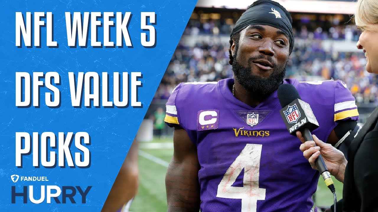 nfl-week-5-dfs-value-picks-hurry-up-youtube