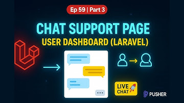 Laravel eCommerce Chat Support (Ep 59 Part 3) | Create User Dashboard Chat Page