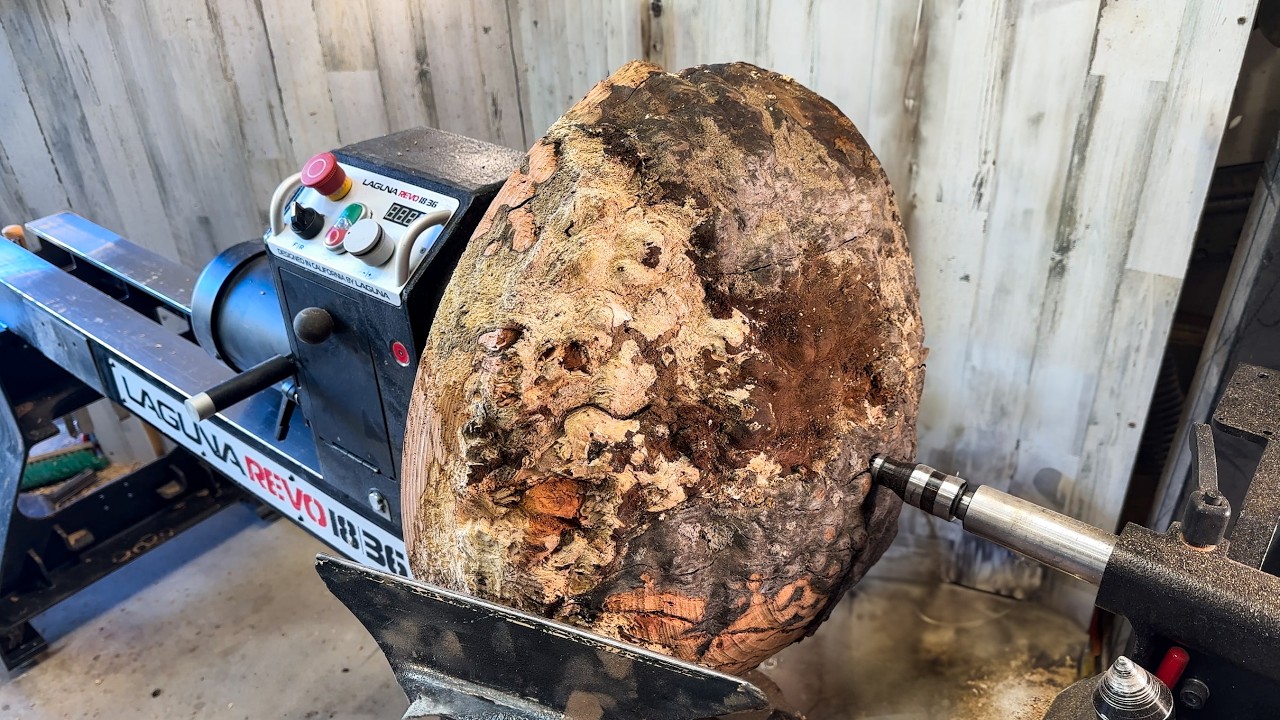 Woodturning - Monstrous Cherry Burl!
