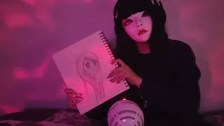 ASMR ✧˖°.  Sketching & Mic Tapping (G's custom) ‧₊˚ ☁️⋅♡𓂃 ࣪ ִֶָ☾. ♫