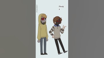 Thumbnail of Look, I'm hoodie! // Ticci Toby & Hoodie // Creepypasta proxies [ #shorts ]