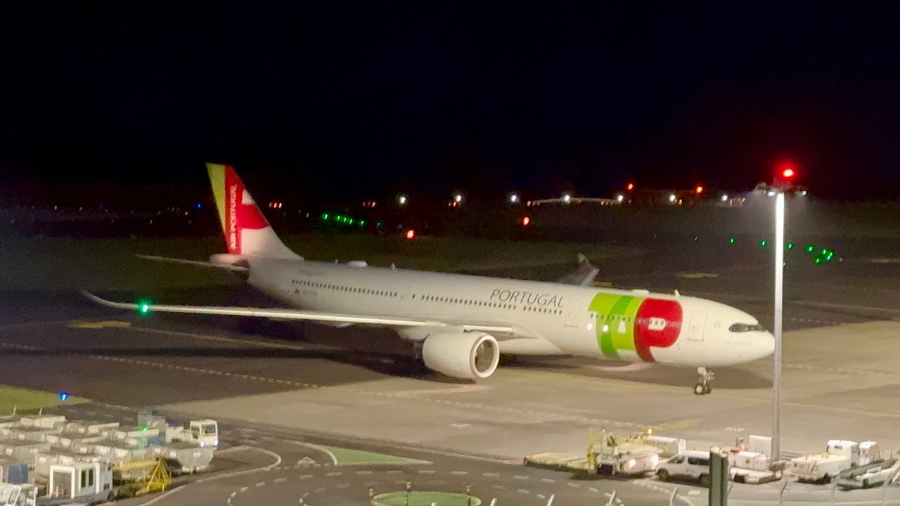 Landing Airbus A330 neo ✈️ TAP Air Portugal in Ponta Delgada, Sao Miguel Azores Portugal - 16.02.26