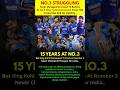15 Years of Dominance! Why Team India Still Misses Virat Kohli at No. 3 in T20Is 👑🇮🇳 #shorts #india