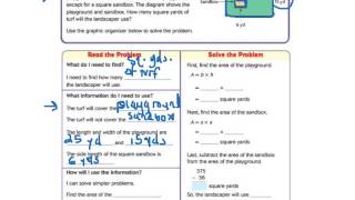 Go Math 13.5 Find the Area