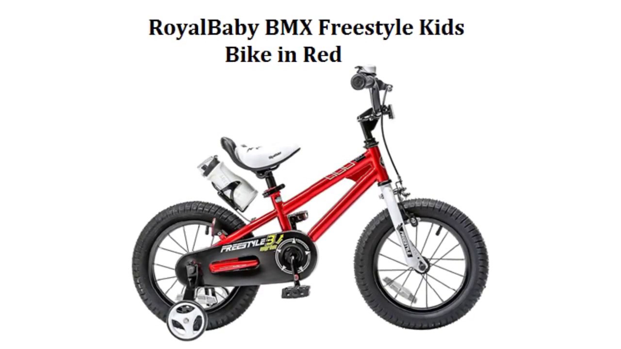 RoyalBaby BMX Freestyle Kids Bike Red, 14 inch - Best Kids Ride on Toys