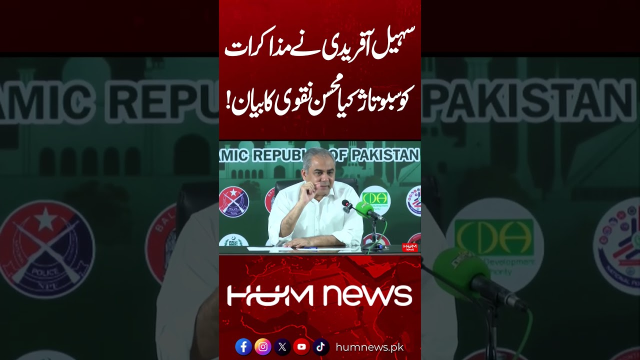 Did Sohail Afridi Sabotage the Talks? | Mohsin Naqvi’s Big Statement | Hum News | Pakistan