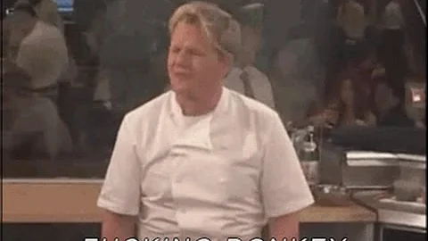Gordon Ramsay cannot locate the lamb sauce