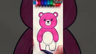 let's erase the color of this pink bear #pink #colors #abcd #learning