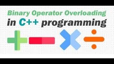 Binary Operator Overloading in C++ programming