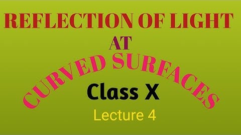 Reflection of light at curved surfaces for class 10 in english