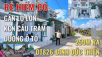 Rẻ Hiếm Có Song Nam Bán Nhà Chính Chủ 250m Ra ĐT826-Đinh Đức Thiện Gần KCN Cầu Tràm Đường Ô Tô
