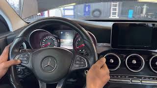 Mercedes C-Klasse W205 Service , Bremsbelag Wechsel , Service-Menü
