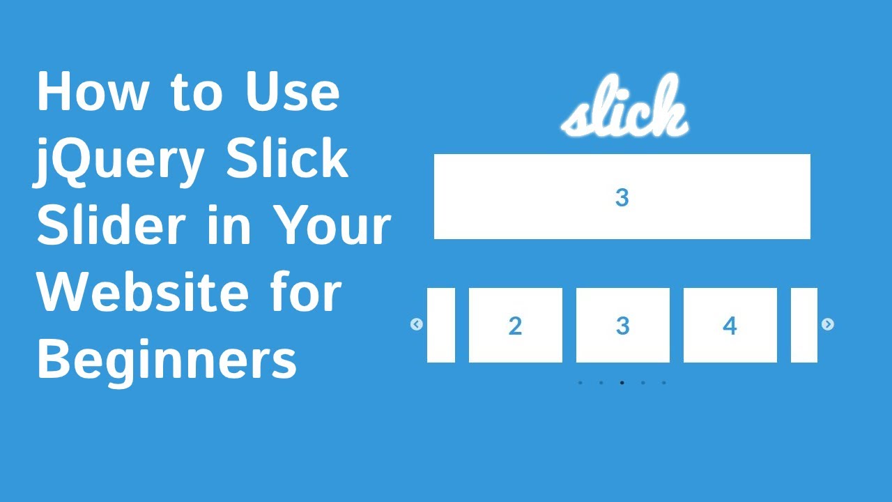 How to use Slick Slider In Your Website jQuery Slick Slider Tutorial 
