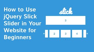 How to use Slick Slider In Your Website | jQuery Slick Slider Tutorial | How To Use Carousel In Web