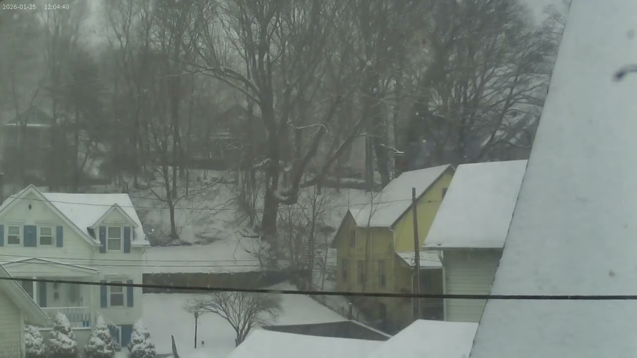 8 hours of snow in under 60 seconds. Winter storm Fern in Connecticut. January 25, 2026.