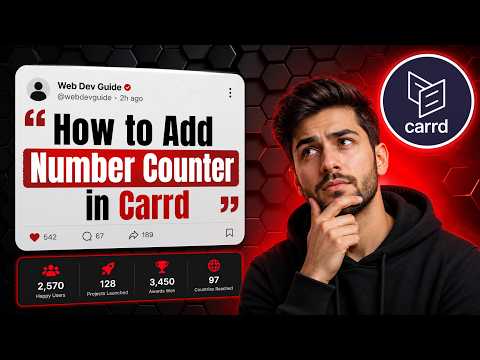 How to Add Number Counter Widget in Carrd
