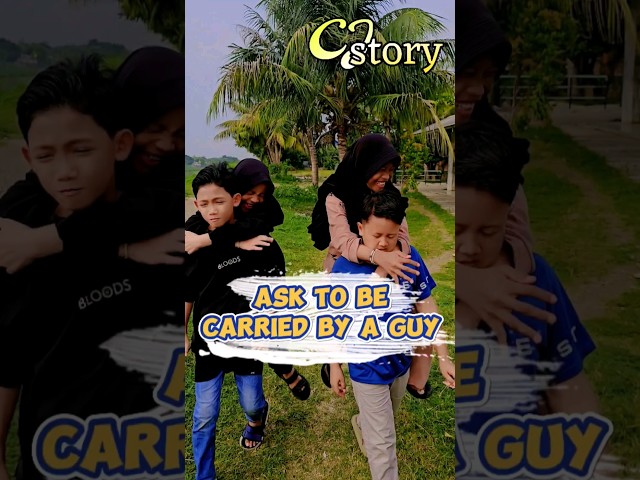 ask to be carried by a guy #shorts #funny class=