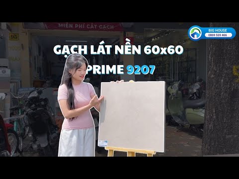 Gạch lát nền 60x60 PRIME 9207 BỀN - ĐẸP Vân xi măng HOT nhất!