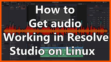 How to get audio working in DaVinci Resolve 16/17/18 on Linux