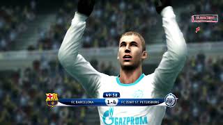PES 2012 UEFA Champions League FC Barcelona vs FC Zenit