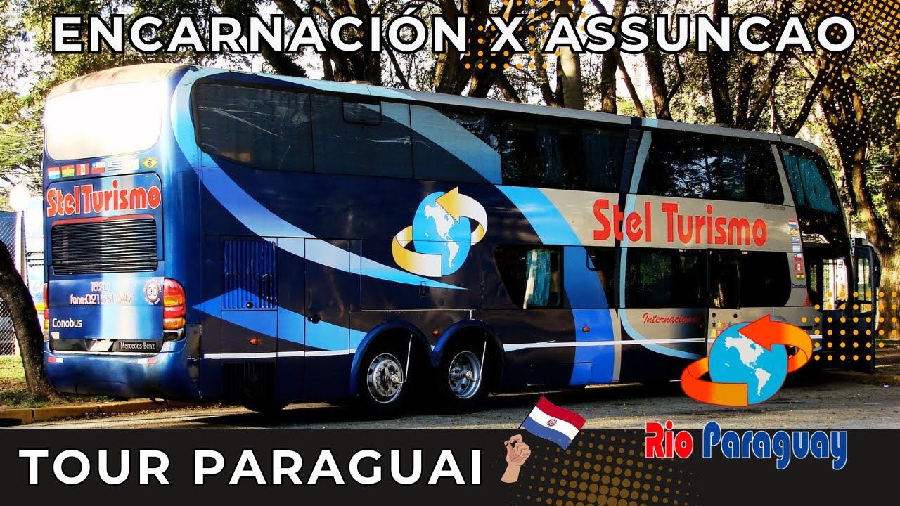 Rio Paraguay para Assunção!! Como é viajar de onibus no Paraguai? - YouTube
