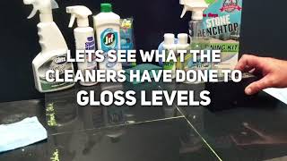 Cleaning your counter with the wrong products is making harder. dull,
no shine, staining, stains, water marks our perfectly clean granite
-...