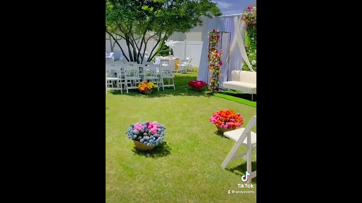 Colorful Ghanaian Engagement setup