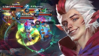 Wild Rift Rakan Support Gameplay in Season 11