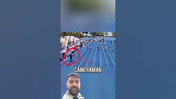 CAMERAMAN IN 100M😱💀#100k #100 #sprinter #sprinting #million #running #fastest #hardwork #cameraman