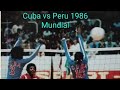 Campeonato Mundial de Voleibol Feminino 1986 Cuba vs Peru