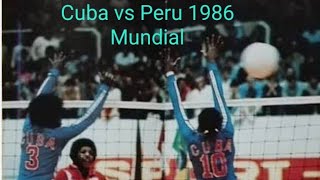 Campeonato Mundial de Voleibol Feminino 1986 Cuba vs Peru