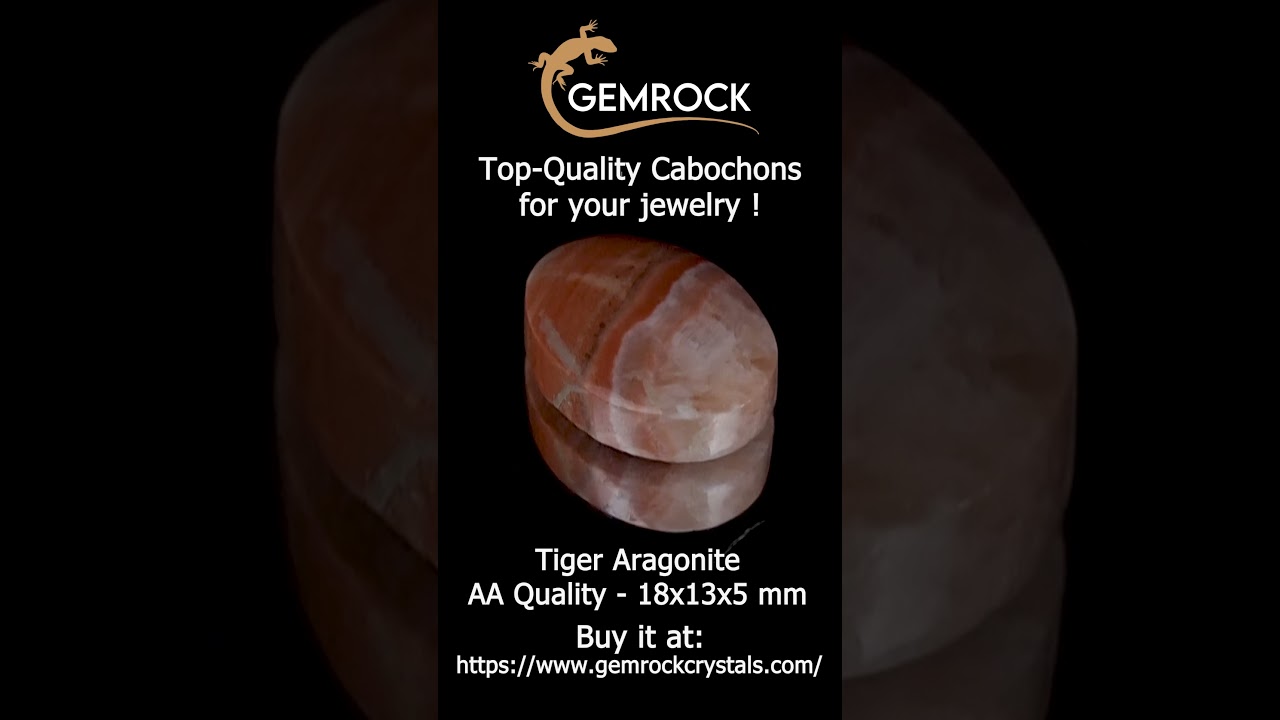 Tiger Aragonite cabochon TA-2A-0006 
