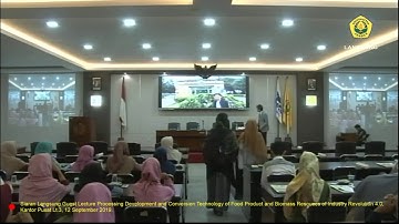 Siaran Langsung Guest Lecture Professor Yutaka Kitamura from University of Tsukuba, Japan