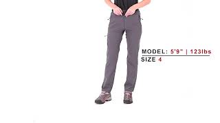 MIER Women's Quick Dry Hiking Pants Stretchy Cargo Pant