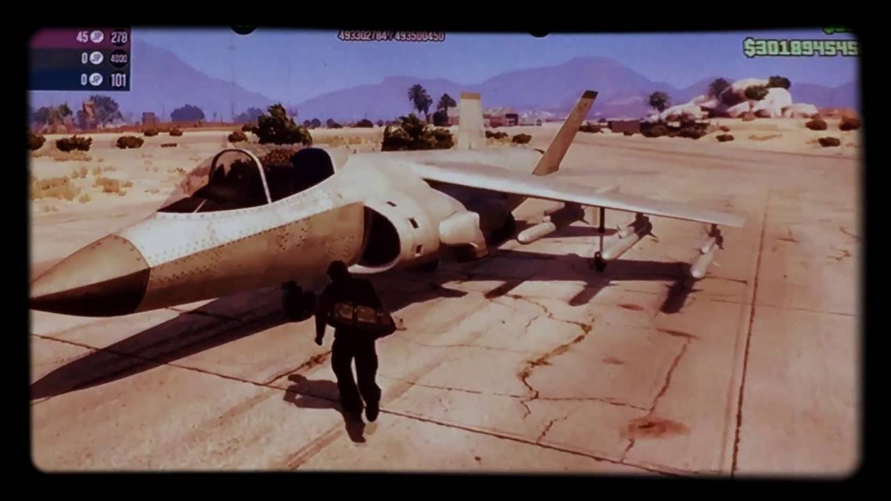 كود الطائرة الحربية في Gta V Ps3