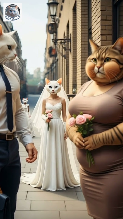 Teman Kucing Cemburu Mencoba Mencuri Cinta, tapi Gagal | Kisah Cinta Kucing yang Emosional #ai #aishorts #catvedio #viral