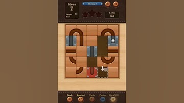 Roll the Ball slide puzzle Moving F Pack Level 53 Solution