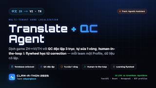 Multi-Tenant Translate + QC Agent (ZH→VI/TH) | Claw-a-thon 2026 – Agentic Assistant