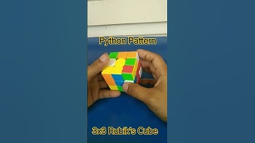 Python Pattern || 3x3 Rubik