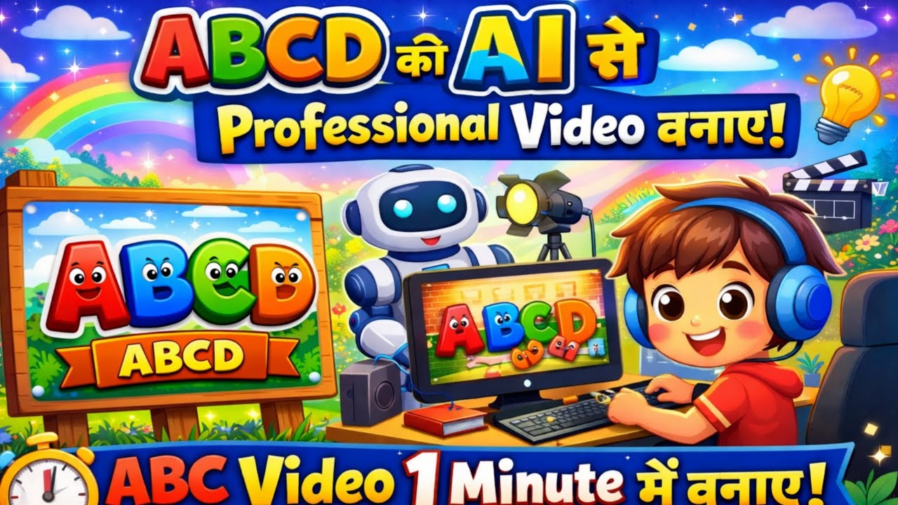 How to make ABC video || abcd professional video kasa banya || ai video ...