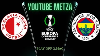 Slavia Prag - Fenerbahçe Uefa Konferans Li̇gi̇ Play Off 2.Maç Fi̇fa 22 Modlu Fi̇fa21 - Yabanci Spi̇ker