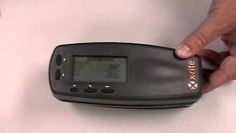 Resetting the X-rite 500