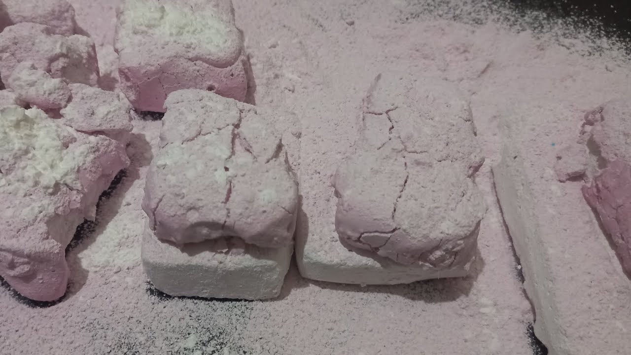 Soft GymChalk reforms/DUSTY powder/CRUMBLY pink chalk/relaxing crushing ...