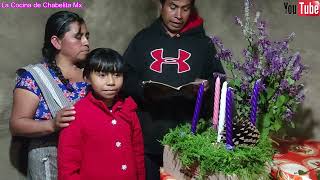 En familia encendimos la vela de nuestra corona de adviento